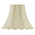 Radiant SH-8105-14-CM 14 in. Vertical Piped Scallop Bell Shade, Champagne RA49435